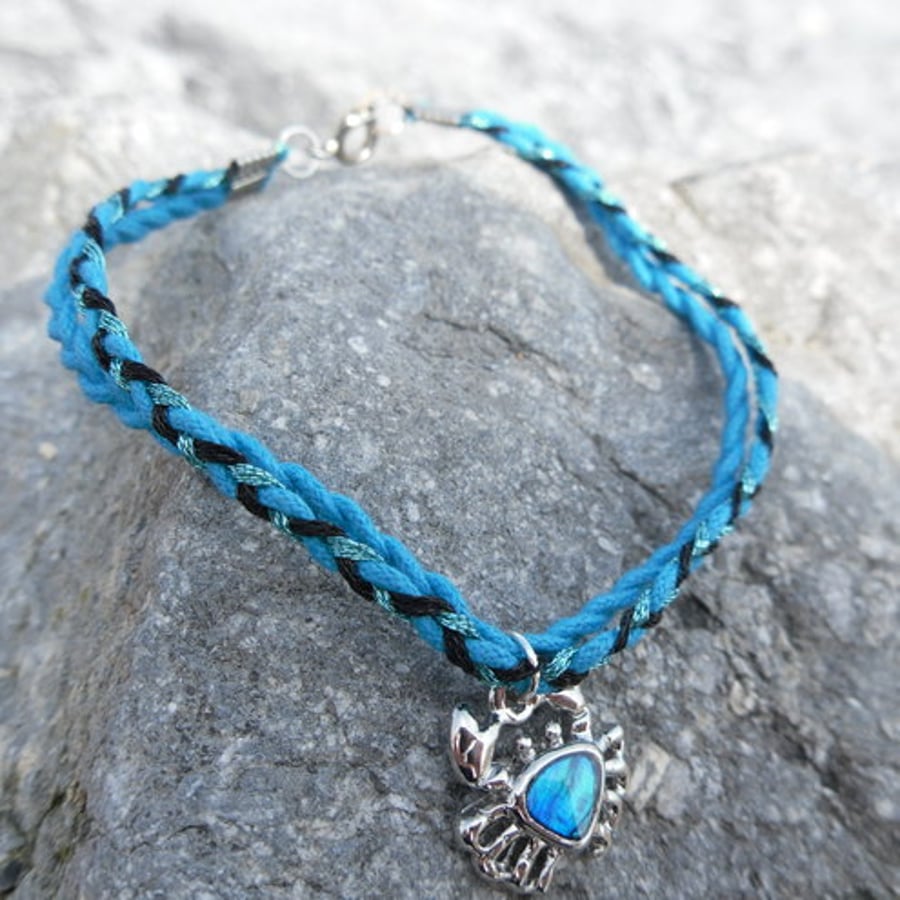 Blue Crab Friendship Bracelet