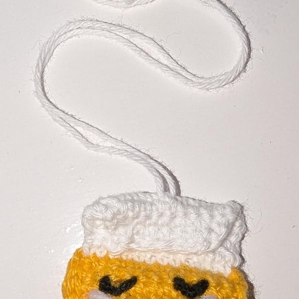 Crochet Ginger Teabag Bookmark