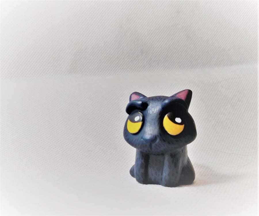 Errol. A cute hand painted resin cat figure Cat ornament