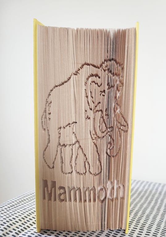 Mammoth, CUT & FOLDBook Folding Pattern - EMAILED PDF PATTERN