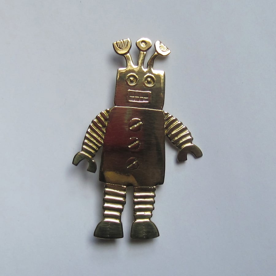 robot brooch