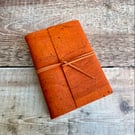 A6 Cork Journal in Burnt Orange