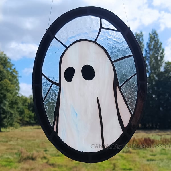 Stained Glass Ghost Window Hanging