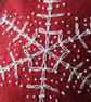 SALE - Christmas Handbag - Wool Felt Snowflake - Image 3