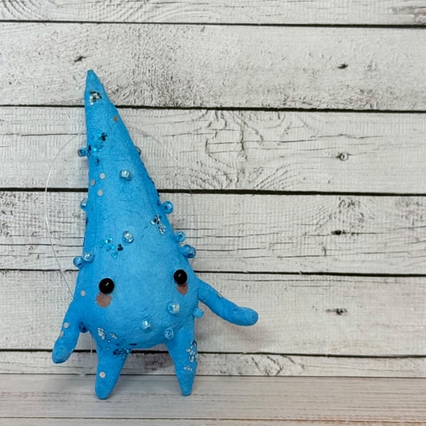 Spun Cotton Miniature Water Droplet Art Doll