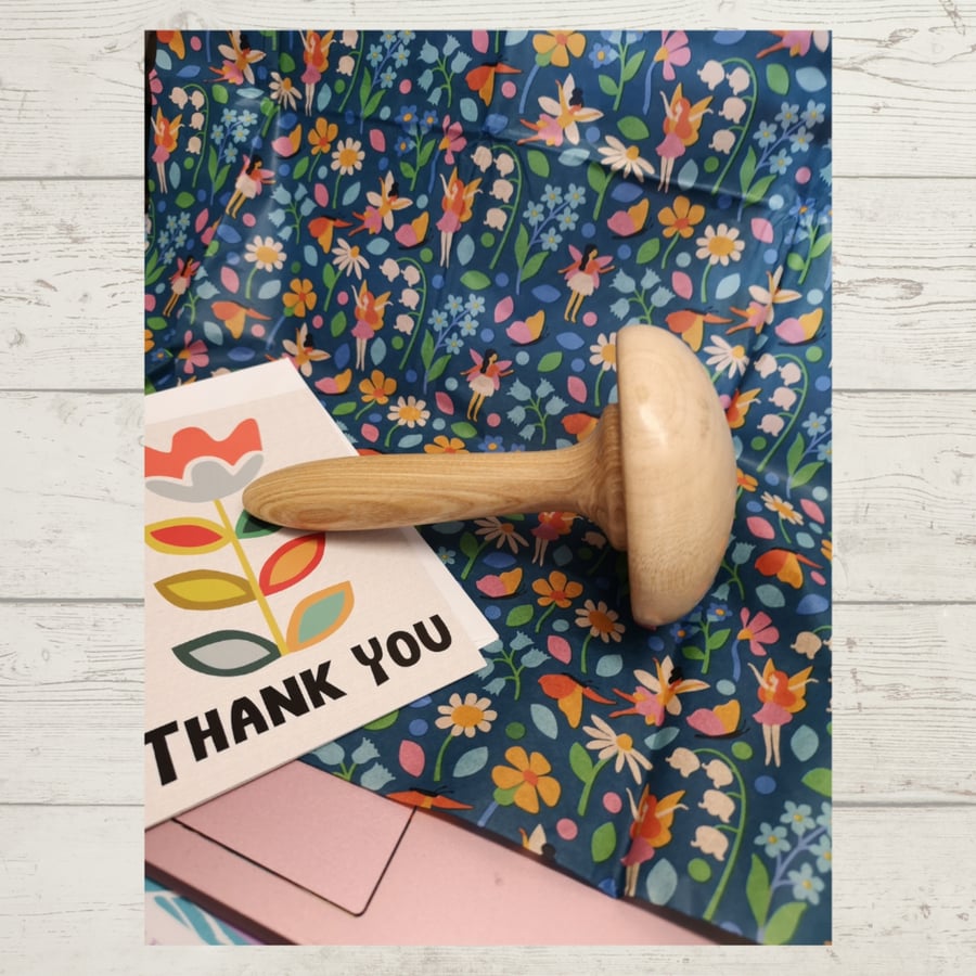 Handmade Woodturned Darning Mushroom     