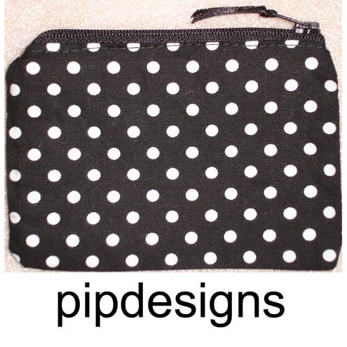 Black and White Polka Dot Purse