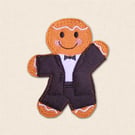 Ballroom Dancing Man Gingerbread Decoration - Embroidered Dance Character