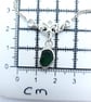 Sterling Silver Green Sea Glass Pendant With Lotus Flower & Rolo Chain  - Image 9