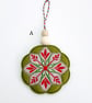 Folk Art Embroidered Christmas Decorations - Image 2