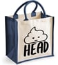 Sht Head ( poo Head) -  Midi Jute Bag  - Image 1