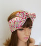 Summer hair scarf self tie headband cotton hair bandanna swing pin up - Image 4