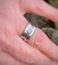 Silver and blue topaz Rill ring UK size O and a half - Image 6
