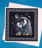 Children's Christmas Card, Large, Decoupage