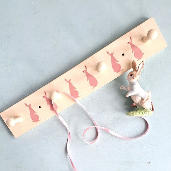 Clothes Rack with Rabbits