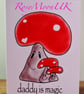 Daddy Toadstool with Two Baby Toadstools, Blank Card - Image 3