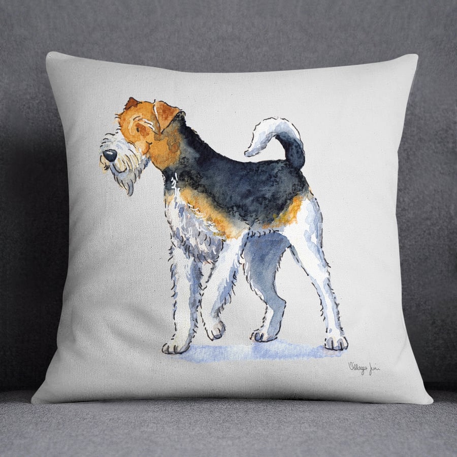 Fox Terrier Standing Cushion