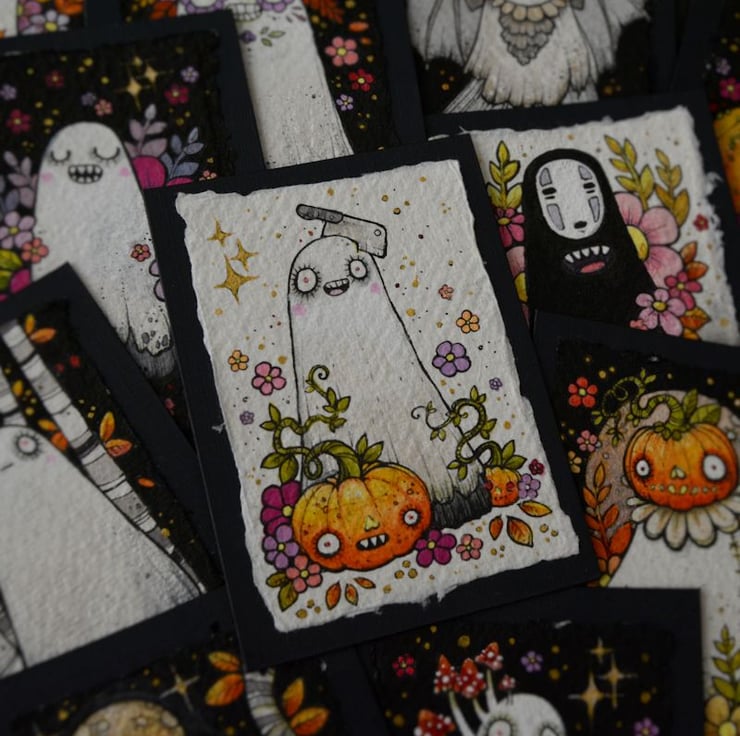 ghostober ghost - day 20 - carvery - Folksy