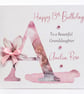 Personalised Birthday Card for Her - Pink Floral Initial Card - Image 6
