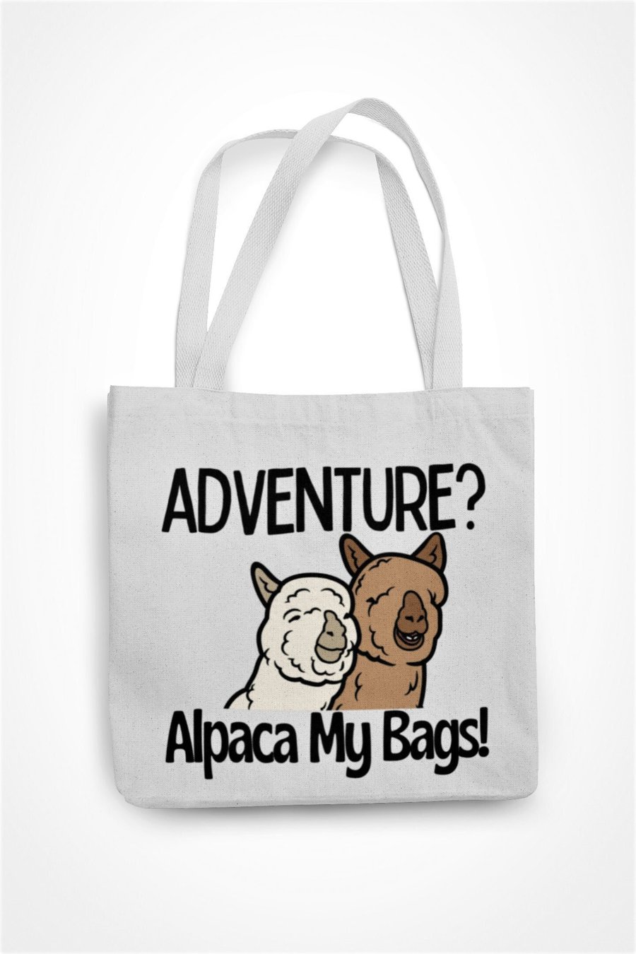 Adventure? Alpaca My Bags Tote Bag Novelty Alpaca Farm Animal Eco Friendly 