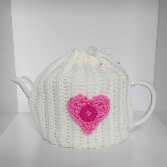 Heart teapot cosy
