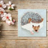 Hedgehog Greeting Card, Hedgehog Card, Greetings Card, Blank Inside, Hog
