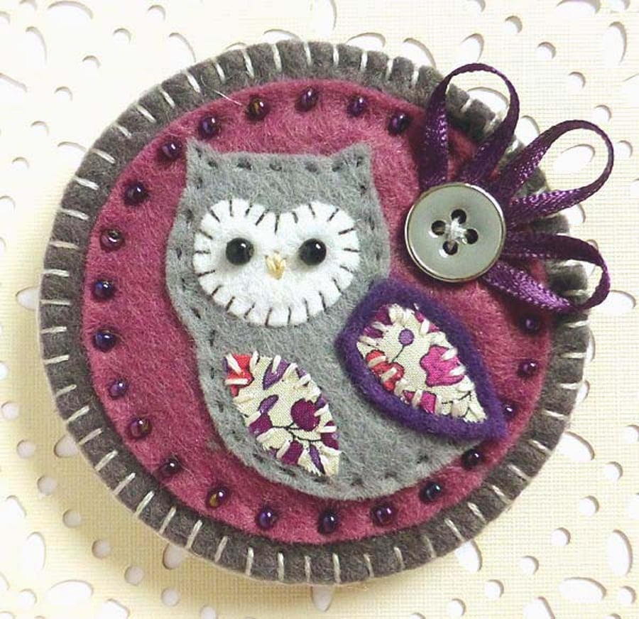 Owl Brooch