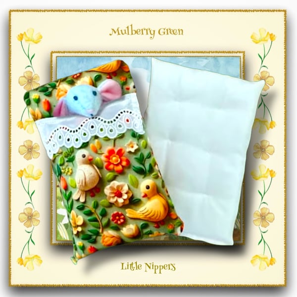 Little Nippers Baby Birds Print Bed Set