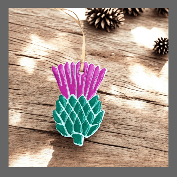 Scottish Thistle Hanging Christmas Christmas Decoration