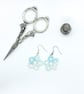 Tatted Flower Earrings Simple Style - Image 2