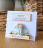 Happy Birthday Card With Removable Wooden Cottage Gift - Image 3