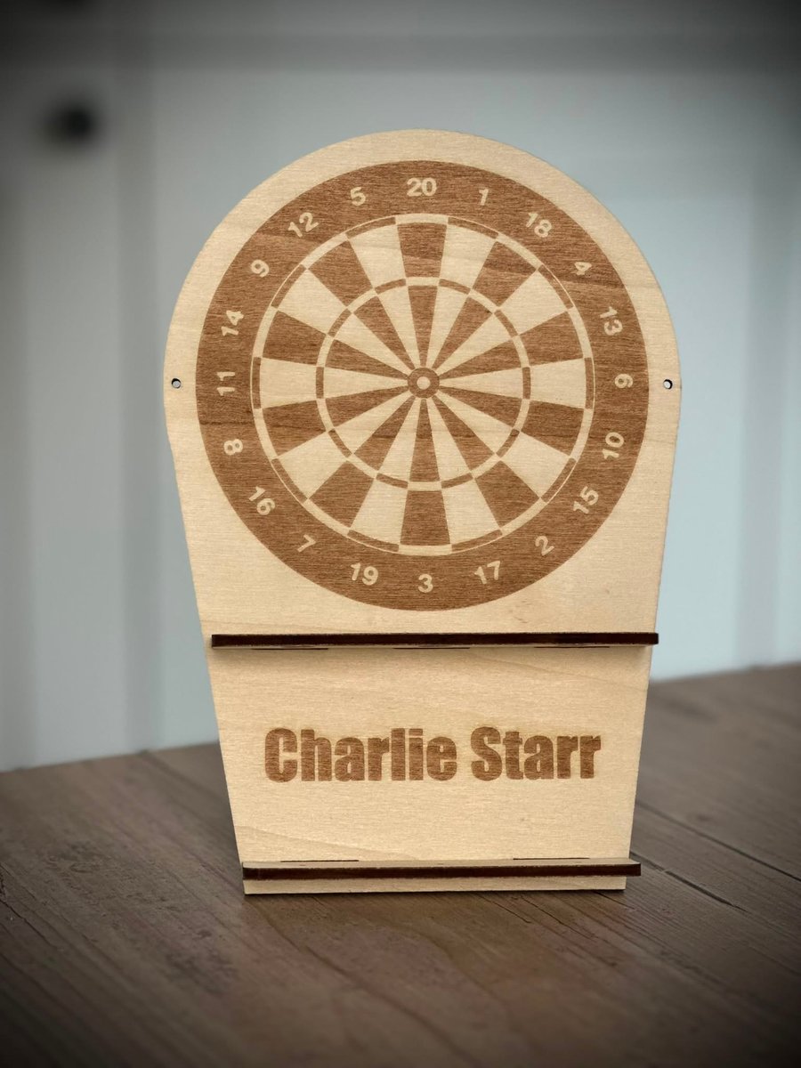 Personalised Wooden Darts Holder