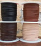 Kangaroo Leather Lace 3mm premium quality Black 1m - Image 2