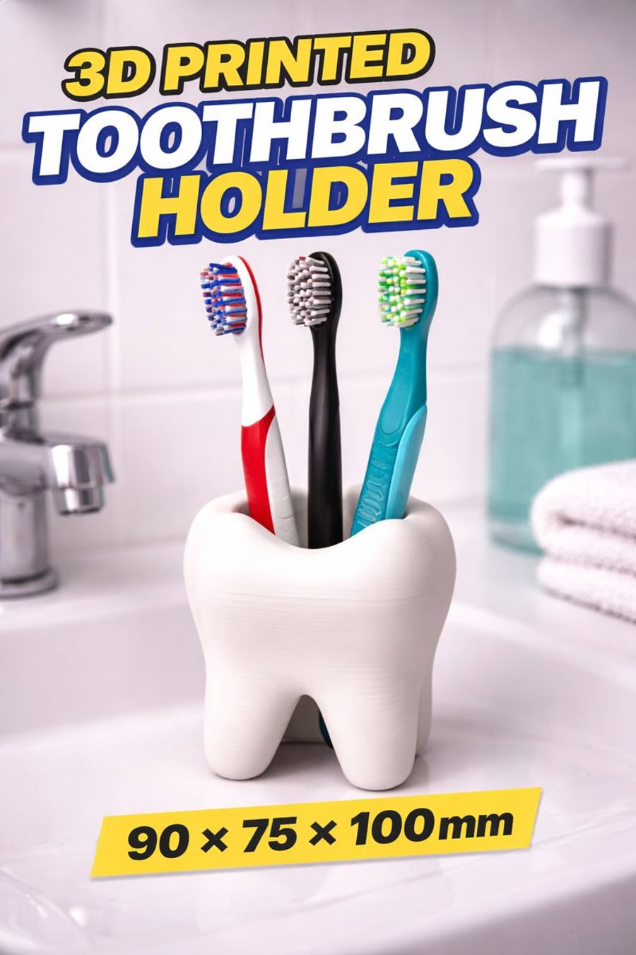 Toothbrush Holder - 90 - 75 - 100mm