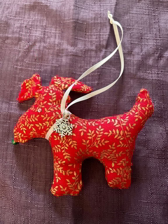 Little Ratty Reindeer Tree Ornament 