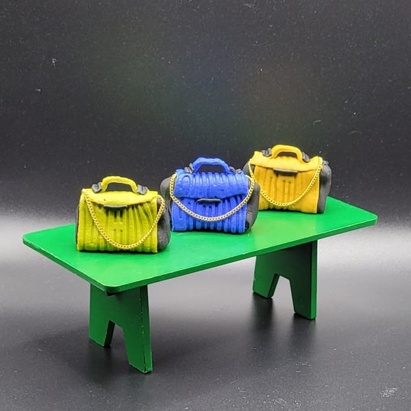 Polymer clay handbag 112 scale miniature novelty gift