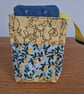 Lemons quilted zipped carton pouch - Image 1