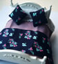 1:12 Scale Heather & Flower Pattern Dolls House Bedding Set - Image 1