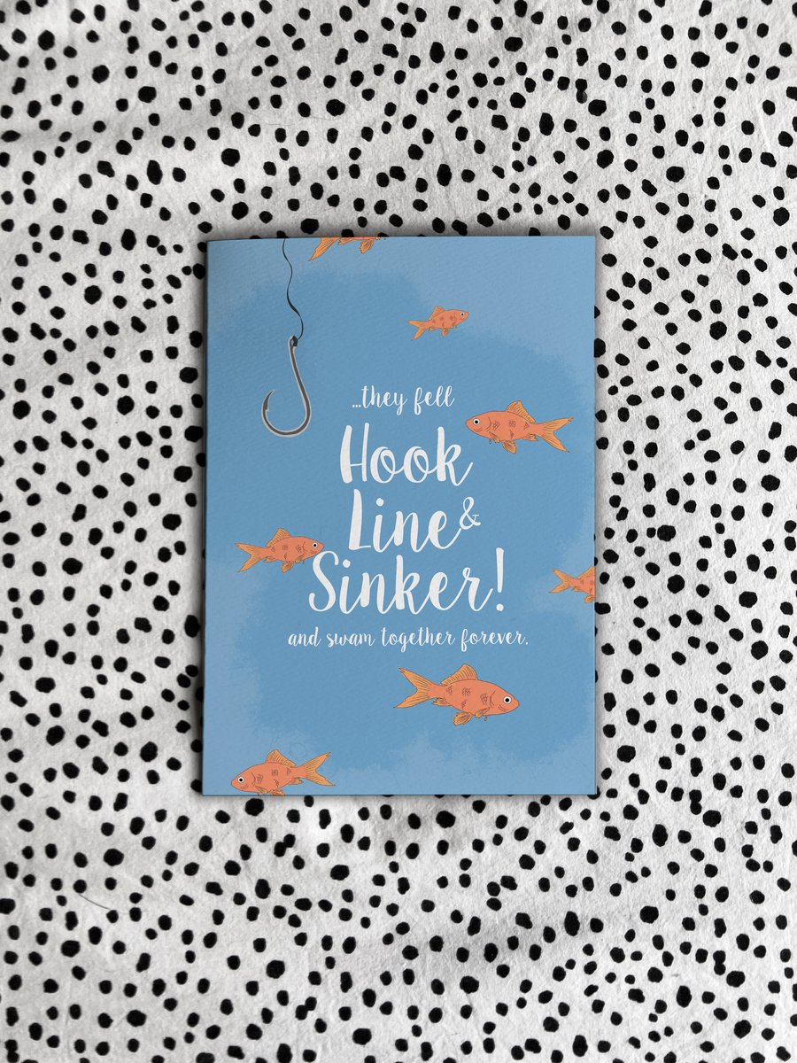 Hook Line and Sinker - Wedding Card 
