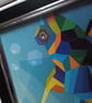 Wall art. Turtle picture made from papercut mosaic. Ref 361 - Image 2