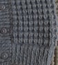 16" All Over Patterned Round Neck Baby Boys Cardigan - Image 2