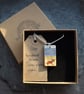 Handmade Ceramic Corgi dog on the beach pendant - Image 6