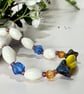 Colourful glass bead bracelet with extender chain.  - Image 4