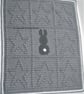 Bunny and Star Crochet Baby Blanket, crib blanket, stroller blanket - Image 6