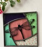 Stained Glass Screen Printed Dragonfly Panel - Image 1