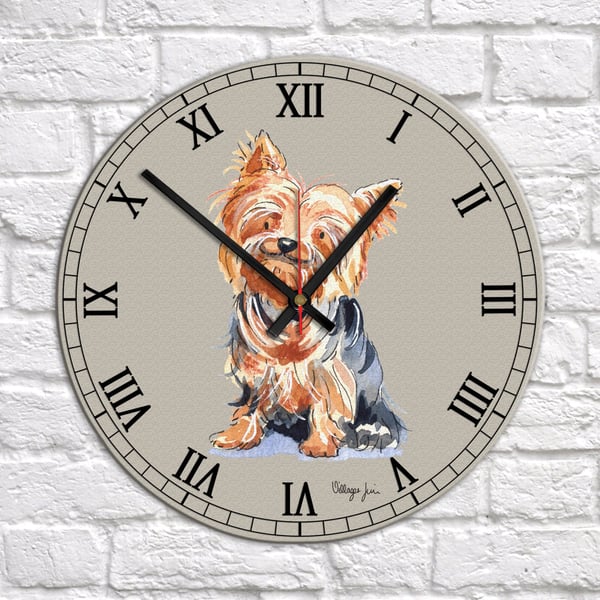 Yorkshire Terrier Clock