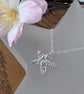 Handmade Fine Silver Star Pendant -  Shooting Star Design - Image 3