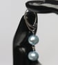 Light Blue Freshwater Pearl Earrings - Image 3