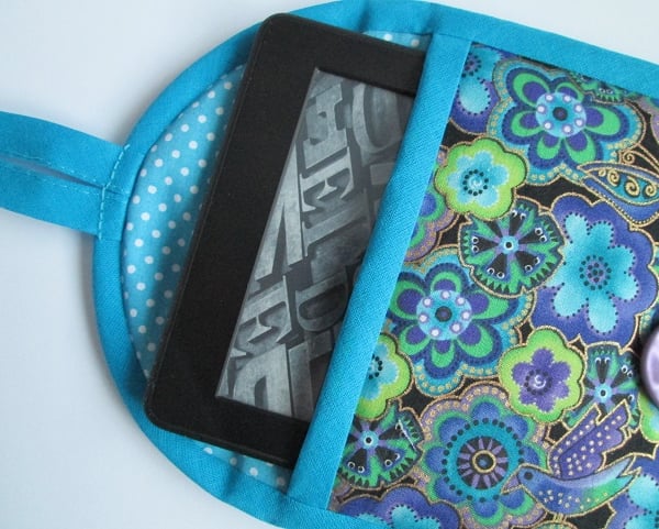 SOLD - Blue Flowers Kindle or 7" Tablet Case