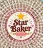 Star Baker Wooden Coaster – Baking Gift – Baker Kitchen Coaster – Baking Lover